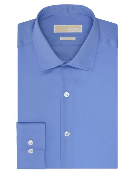 michael kors mens slim fit dress shirts|Michael Kors long sleeve shirts.